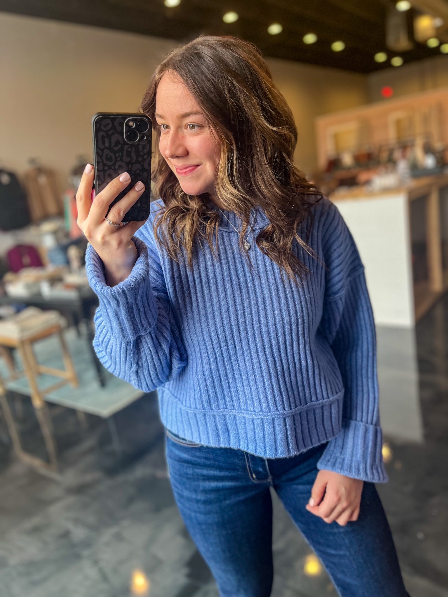 Ribbed Knit Sweater