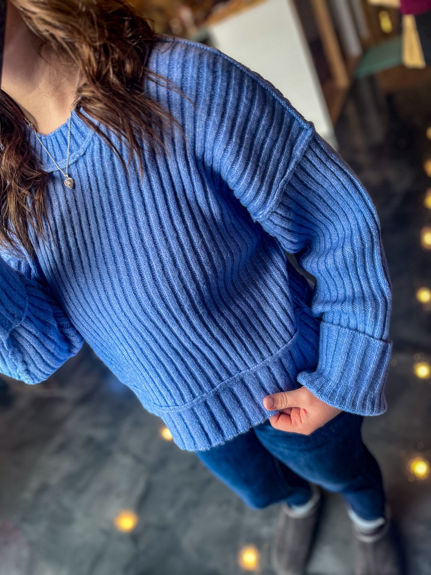 Ribbed Knit Sweater