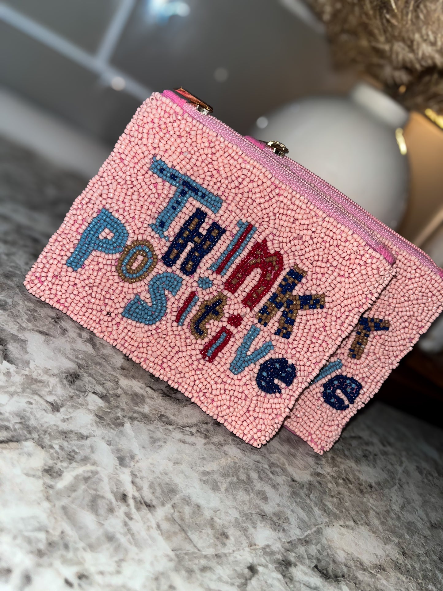 Think Positive Coin Bag