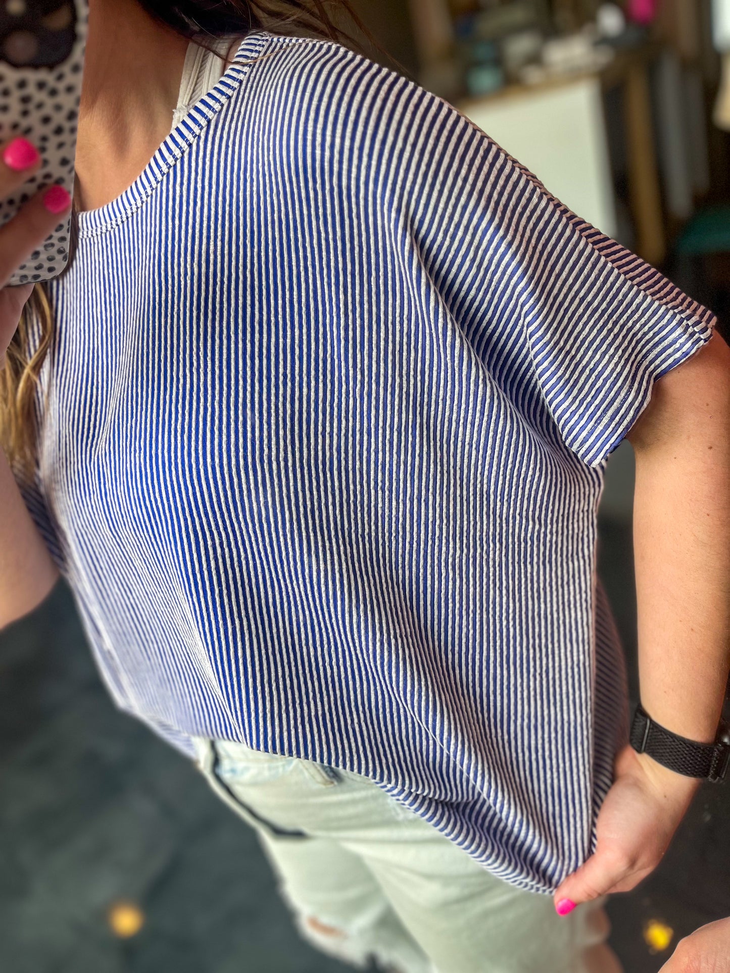 Striped Urban Knit Top
