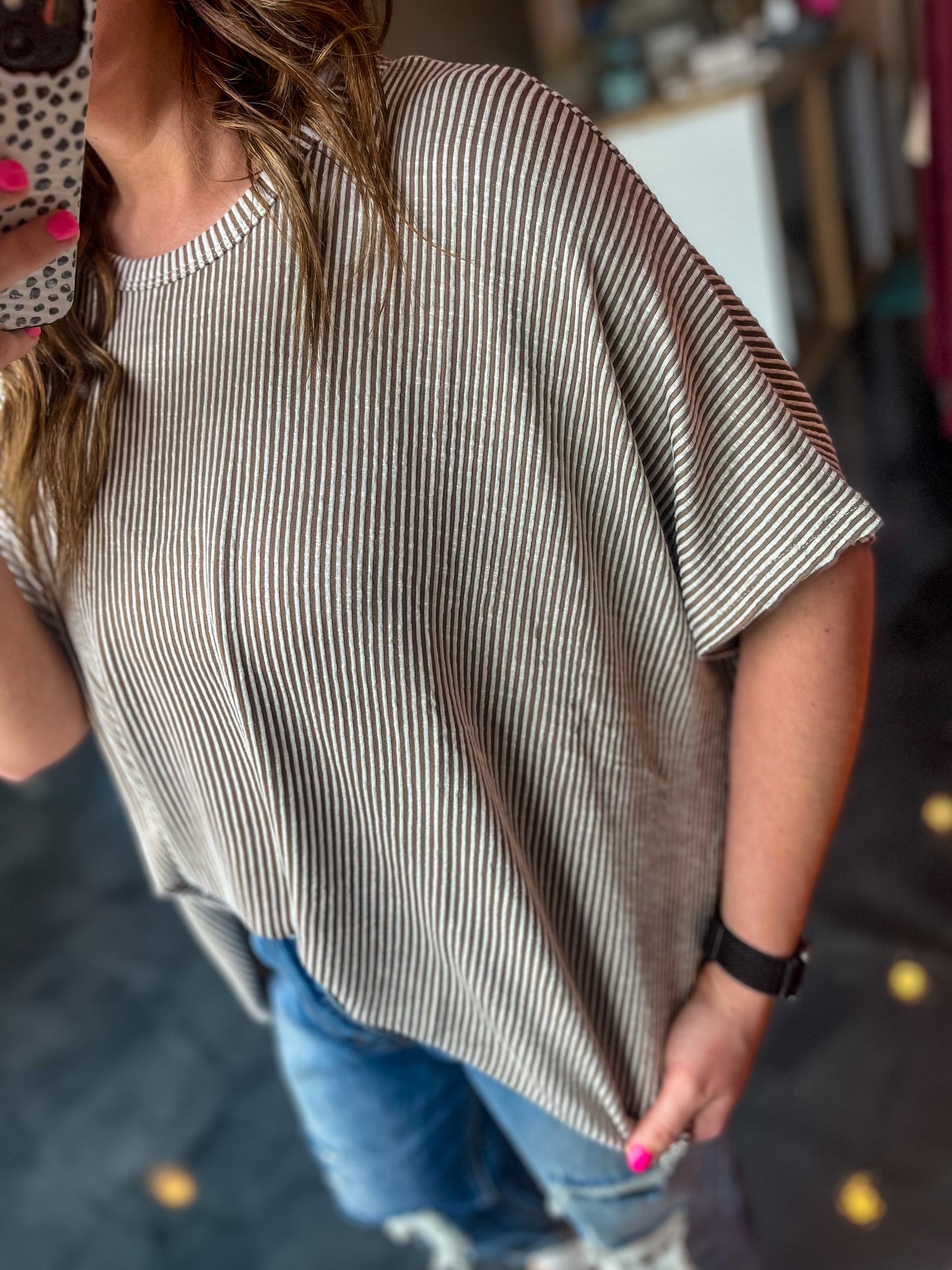 Striped Urban Knit Top