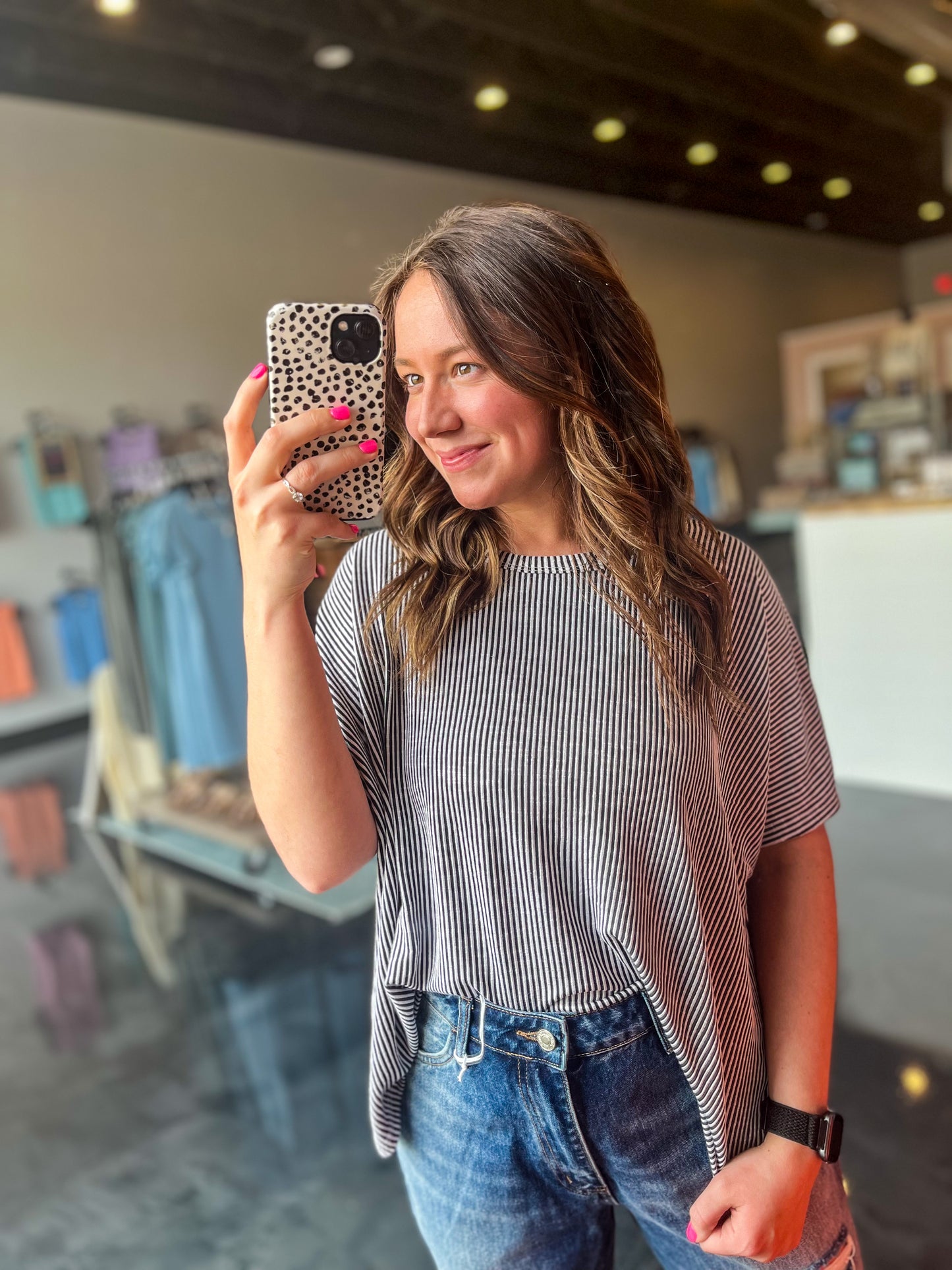 Striped Urban Knit Top