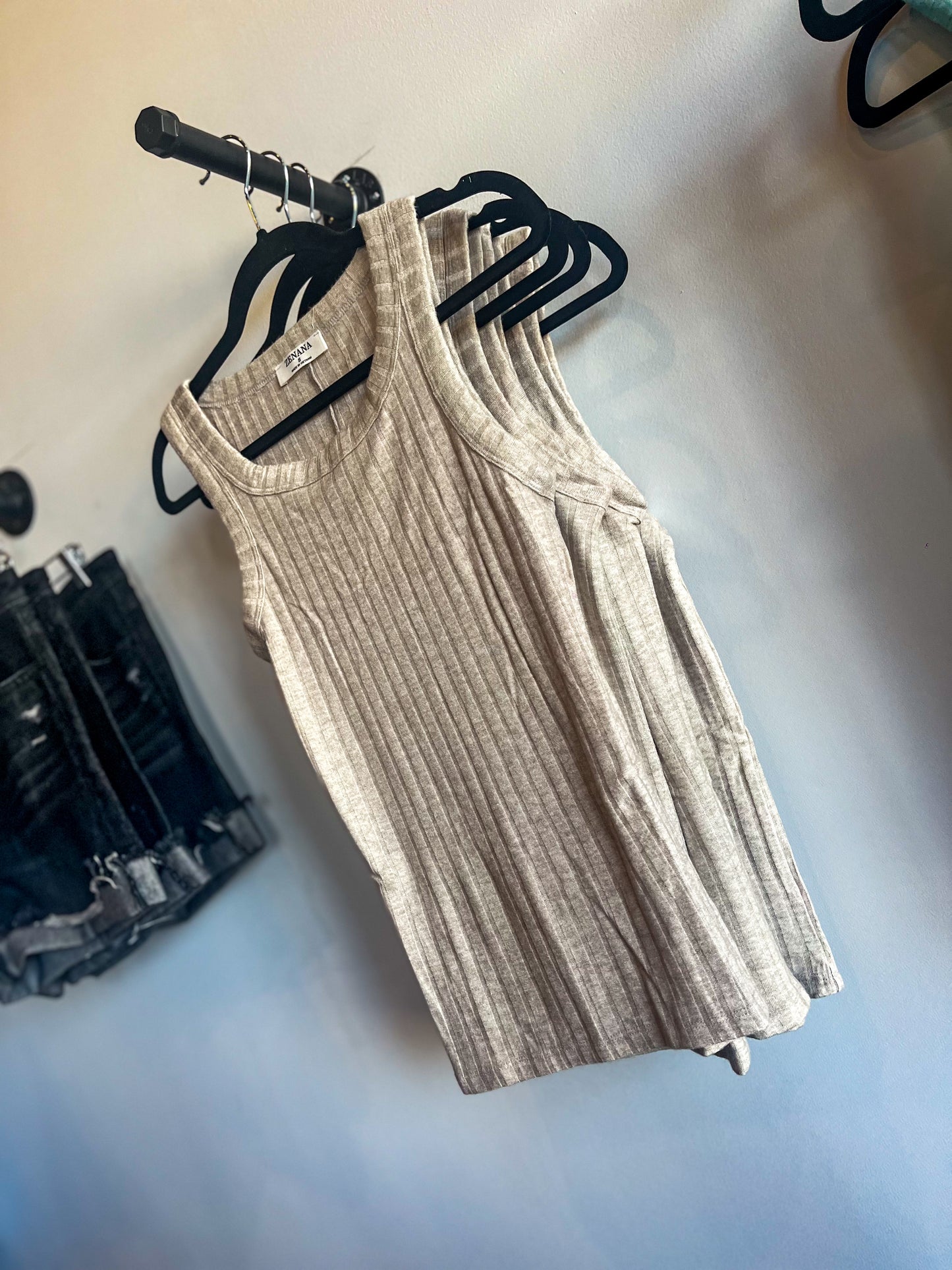 Chunky Rib Knit Tank