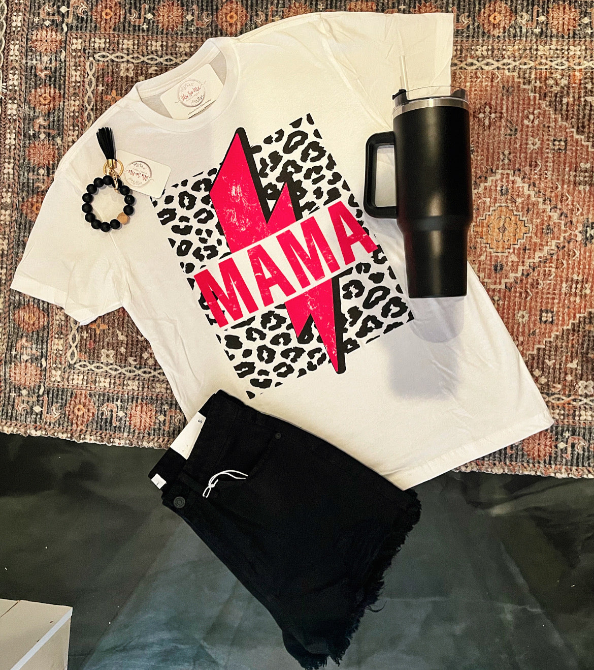 Pink Mama Bolt Tee
