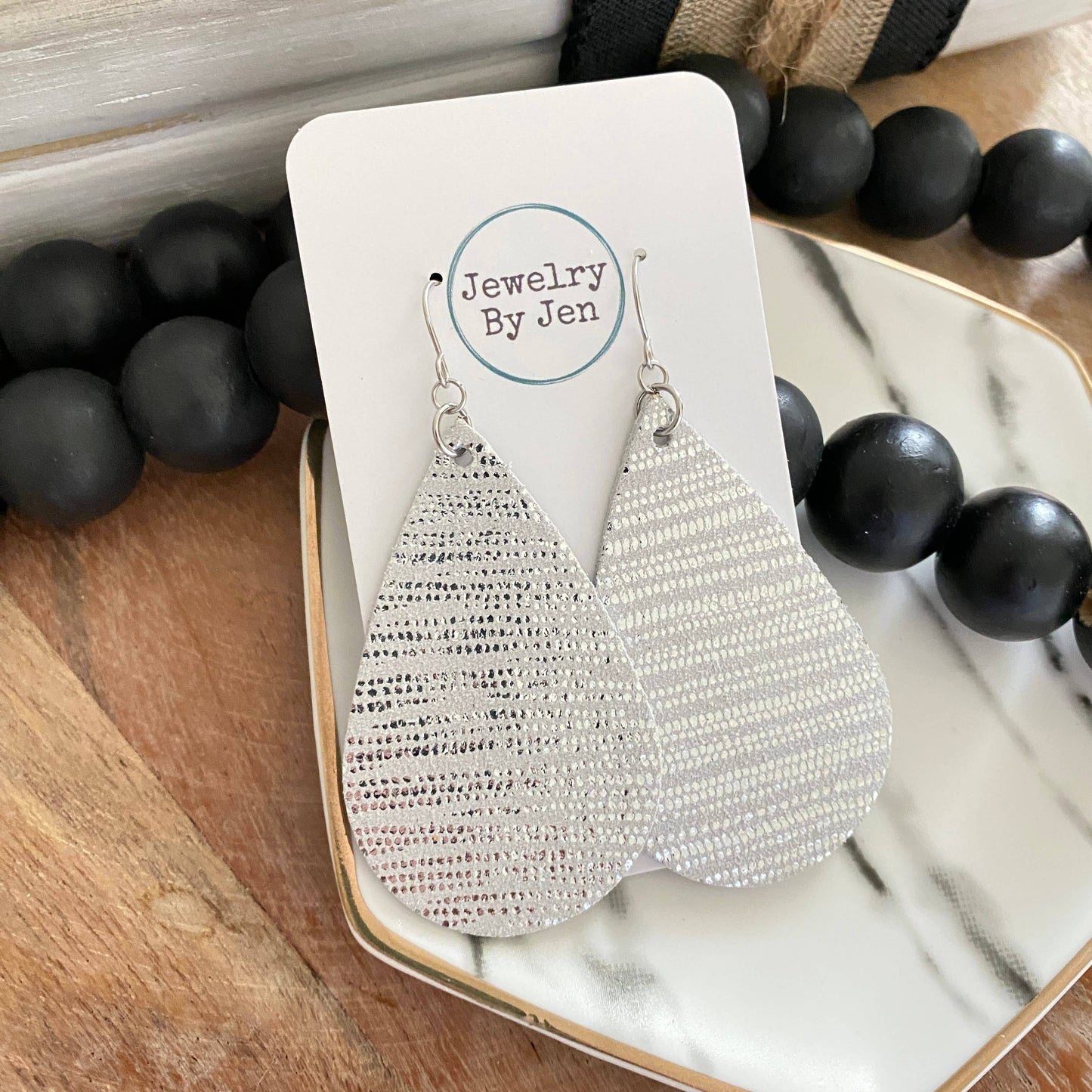 Winter Shimmer Teardrop Earrings