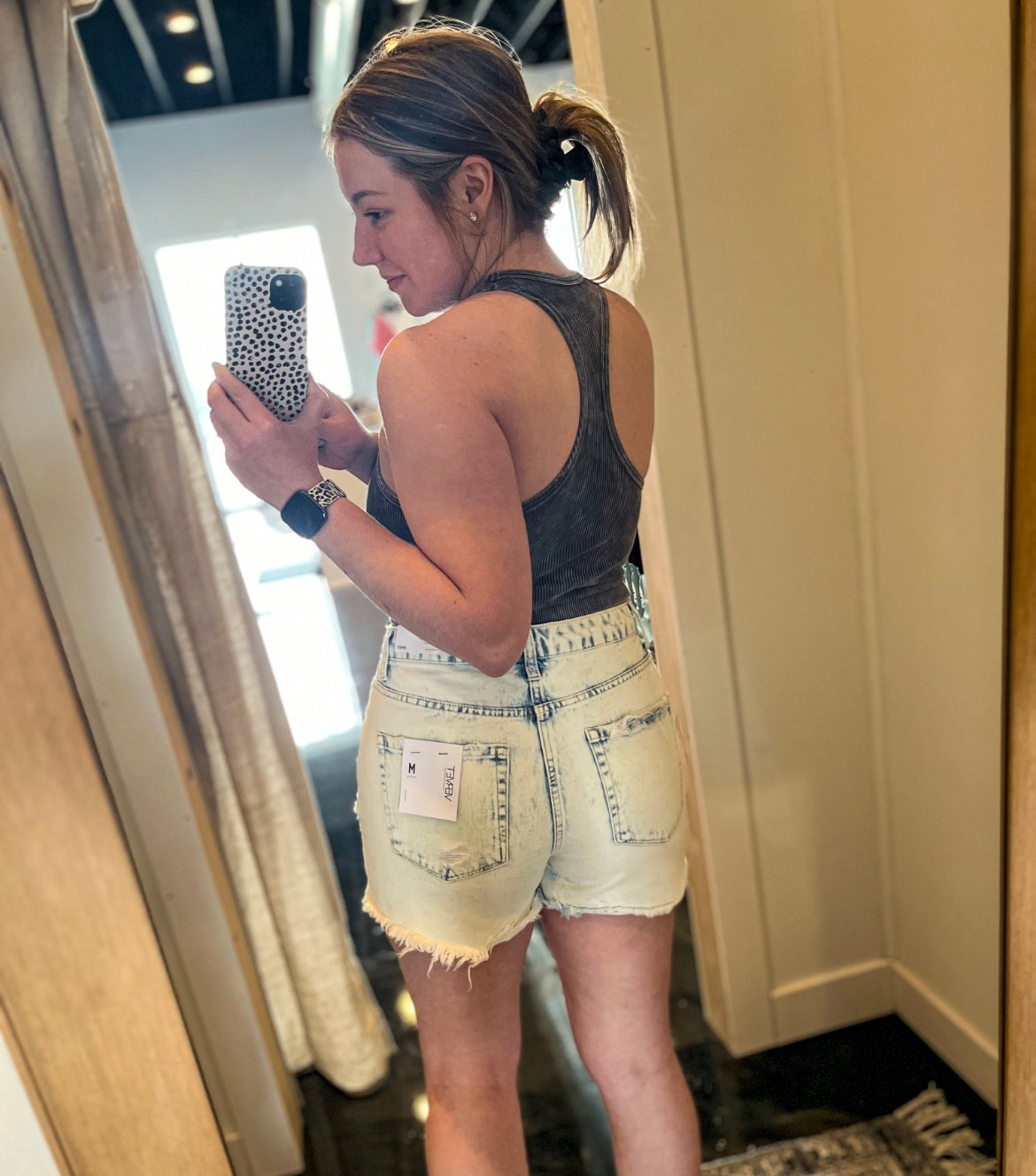 Super High Rise Button Up Shorts