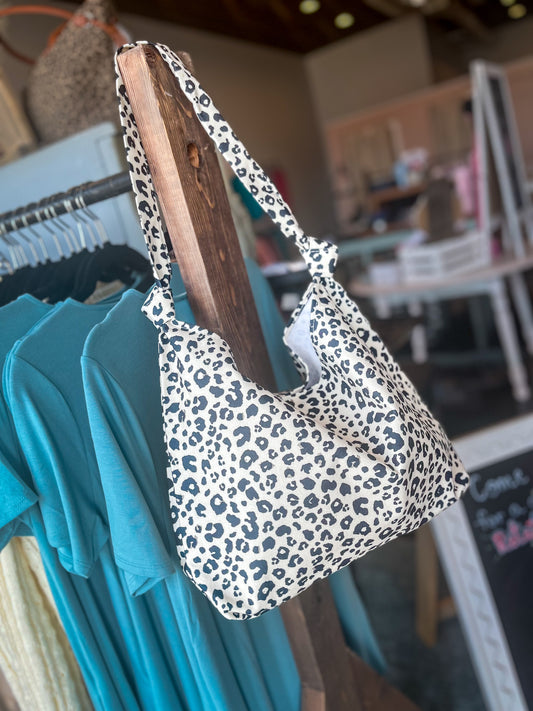 Leopard Print Canvas Bag