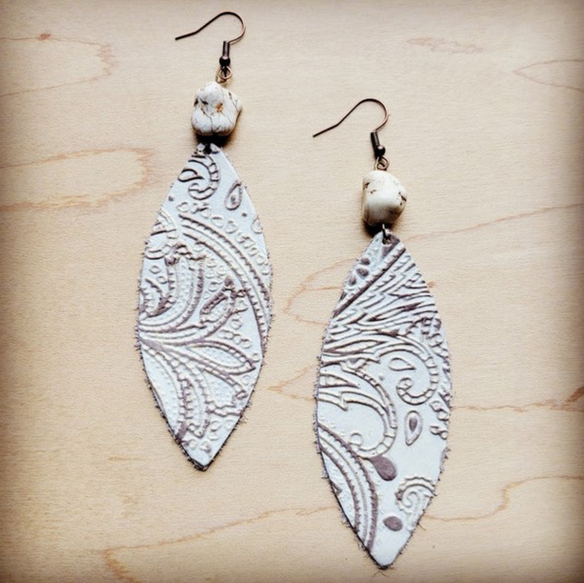 Leather Detail Earrings