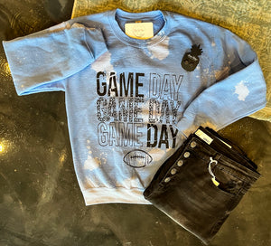 Bleached Blue Game Day Sweatshirt