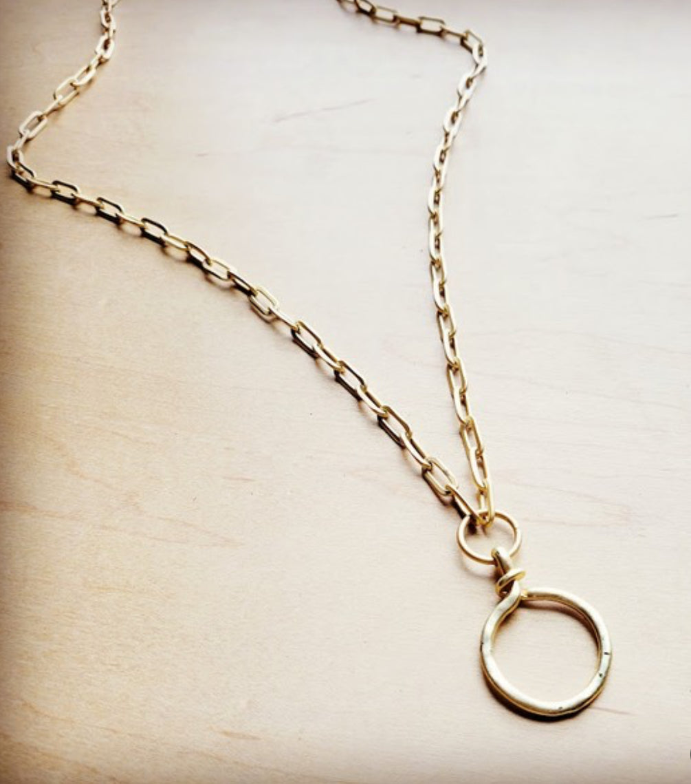 Matte Gold Necklace