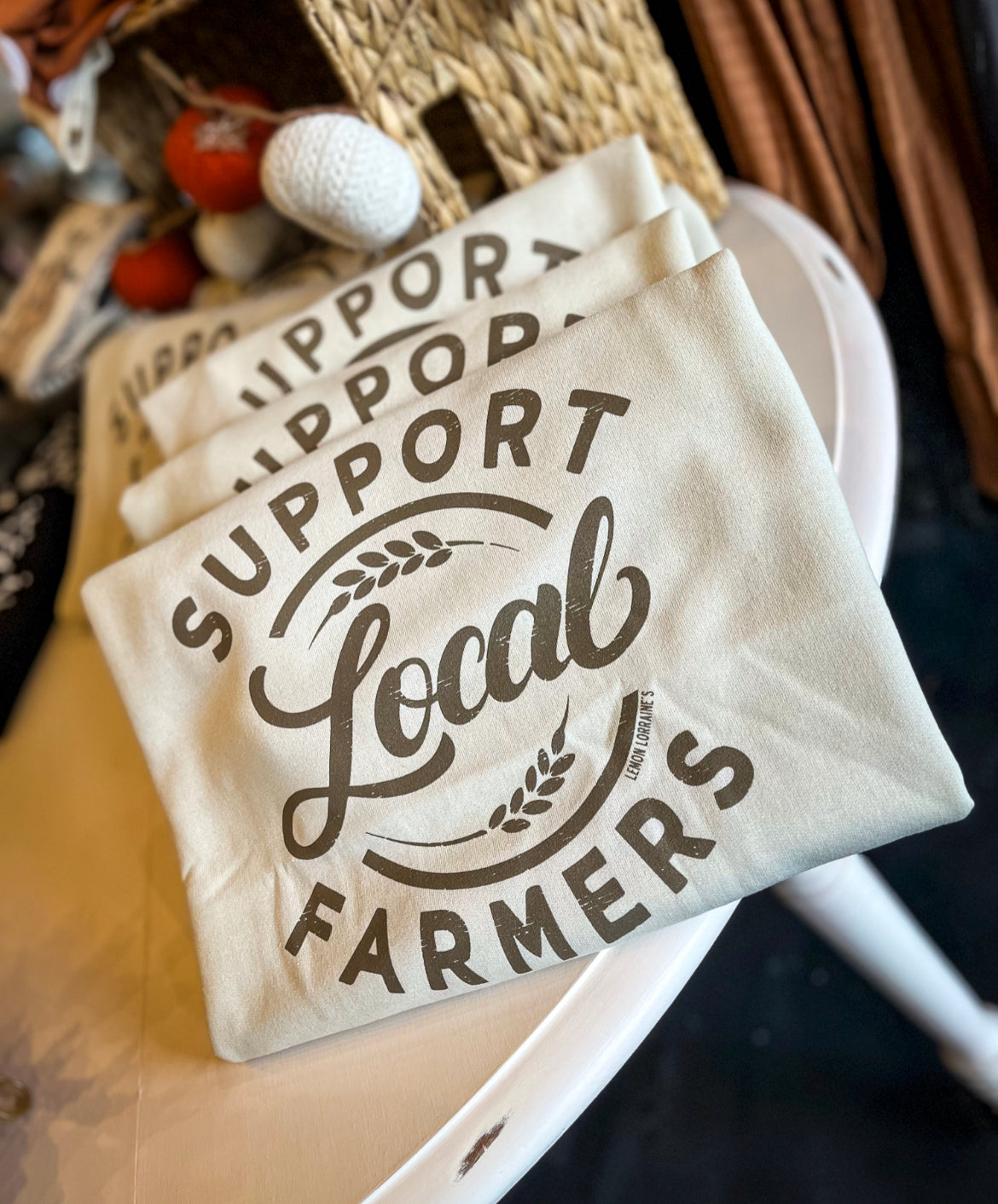 Support Local Farmers Crewneck Sweatshirt