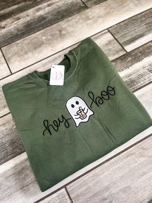 Hey Boo Ghost Sweatshirt