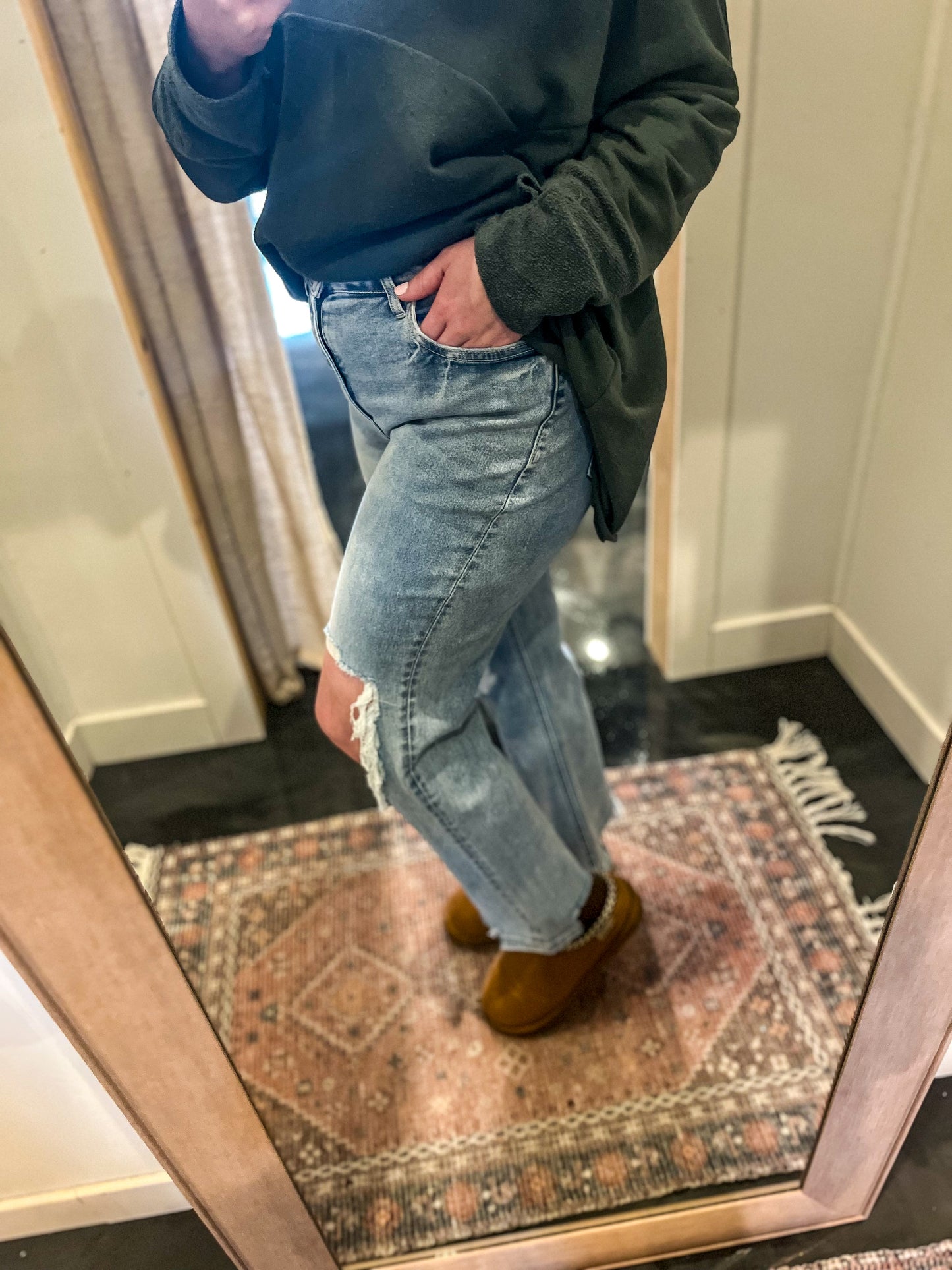 Vervet 90'S Cropped Flare Jeans