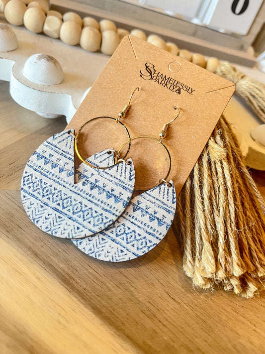 Boho Wood Earrings