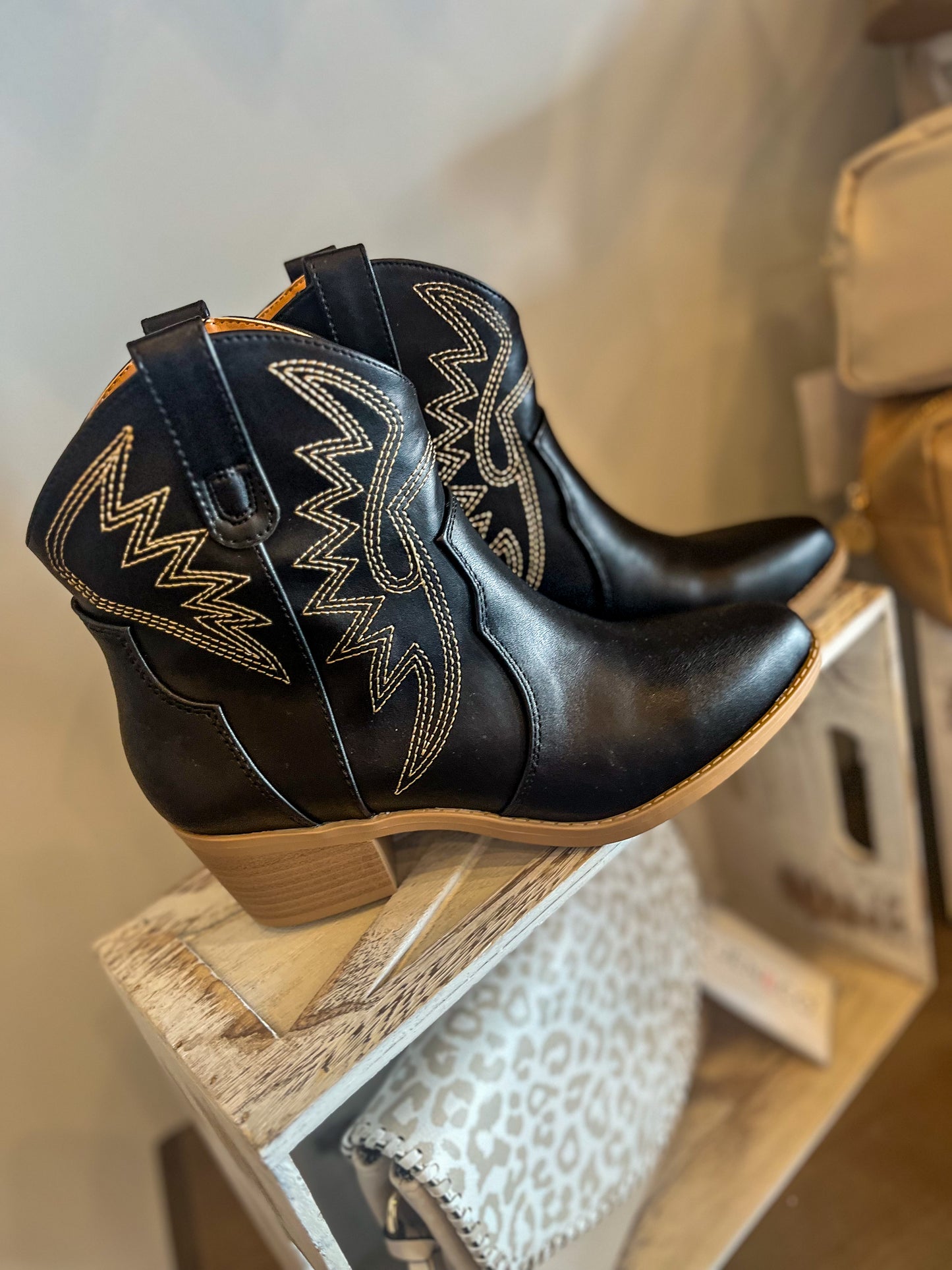 Western Cowboy Booties