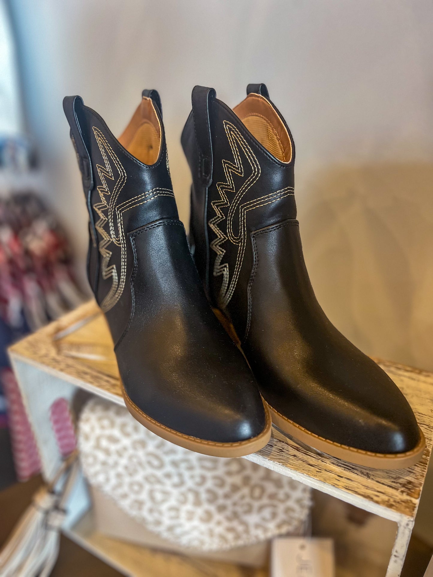 Western Cowboy Booties