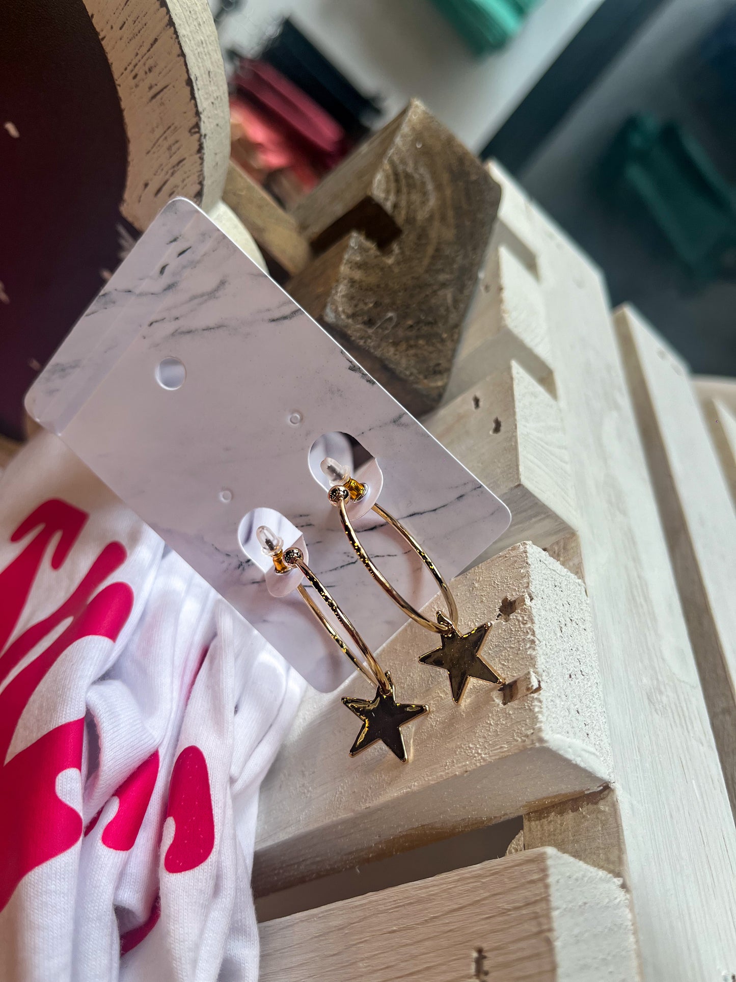 Star Charm Earrings