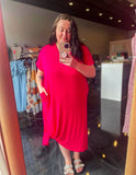 Jersey Side Twist Dress