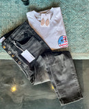 High Rise Distressed Jeans