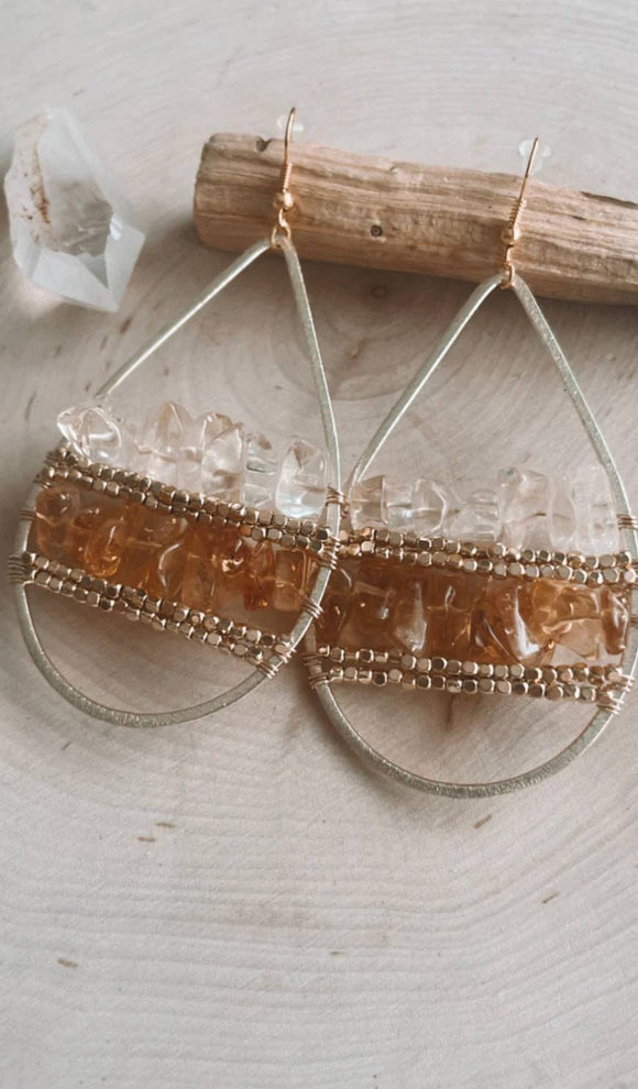 Citrine Sunset Earrings