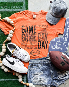 Game Day Stacked Leopard Graphic Tee