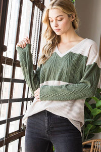 Textured Brushed Knit Top